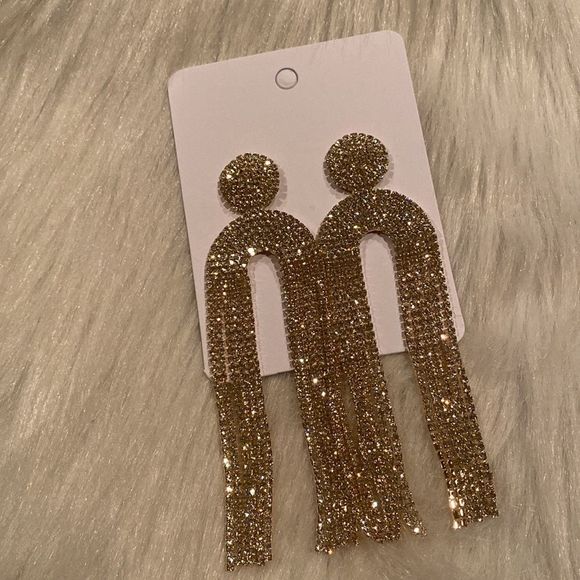 CZ Statement Earrings - Picture 4 of 5